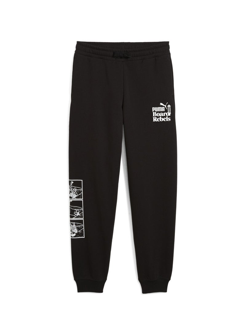 PUMA Mid 90's Kids Boys Black Sweatpants Youth - Image 1